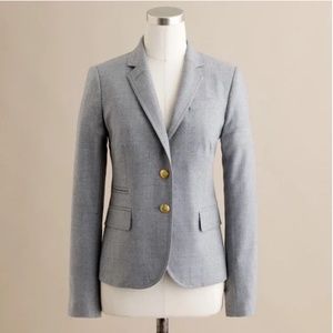 Like New J. Crew Gray Wool Schoolboy Blazer